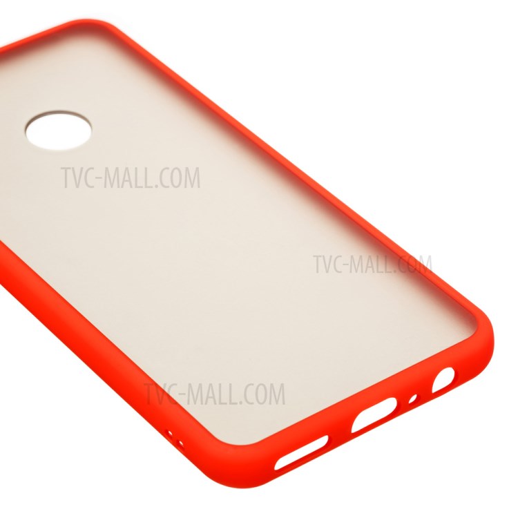 Matte Skin Drop-resistant PC + TPU Hybrid Mobile Phone Case for Huawei Y6p - Red-6