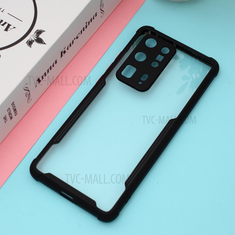 Anti-drop TPU Frame + Acrylic Bi-color Shell for Huawei P40 Pro+ - Black-2