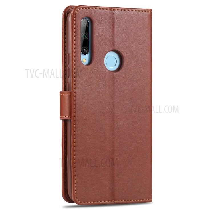 AZNS Leather with Wallet Shell for Huawei Y6p - Brown-3