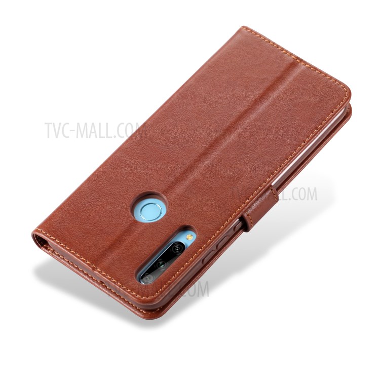 AZNS Leather with Wallet Shell for Huawei Y6p - Brown-5