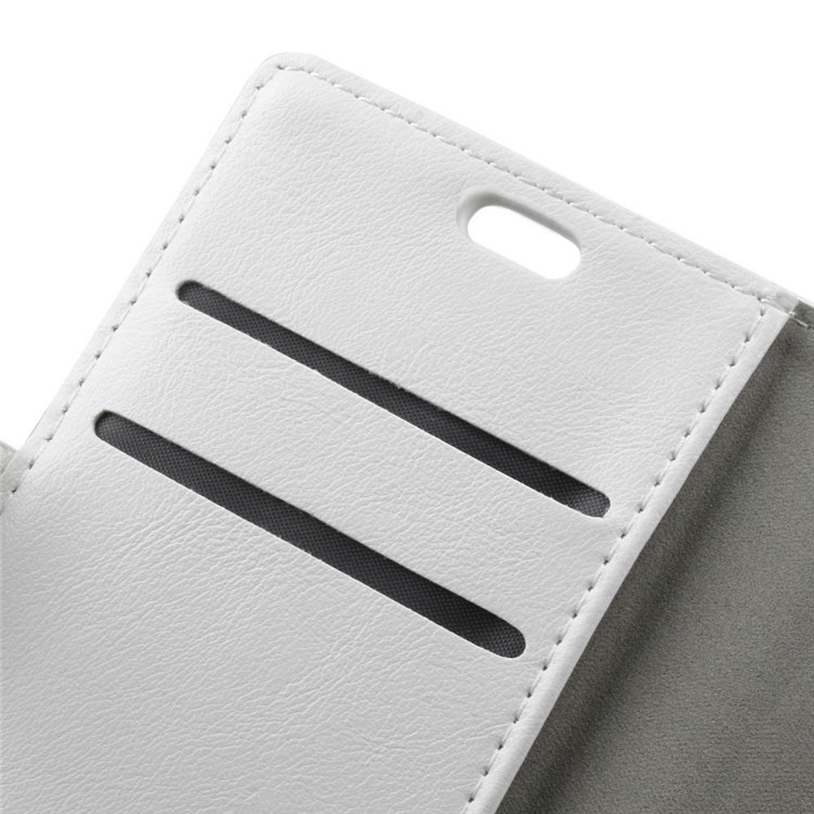 Crazy Horse Wallet Stand Leather Cover for Huawei Honor 8 - White-7