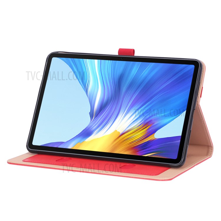 WY-2099 Business Style Flip Leather Stand Tablet Case with Card Slots for Honor V6 5G 10.4 - Red-10