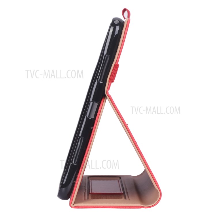 WY-2099 Business Style Flip Leather Stand Tablet Case with Card Slots for Honor V6 5G 10.4 - Red-13