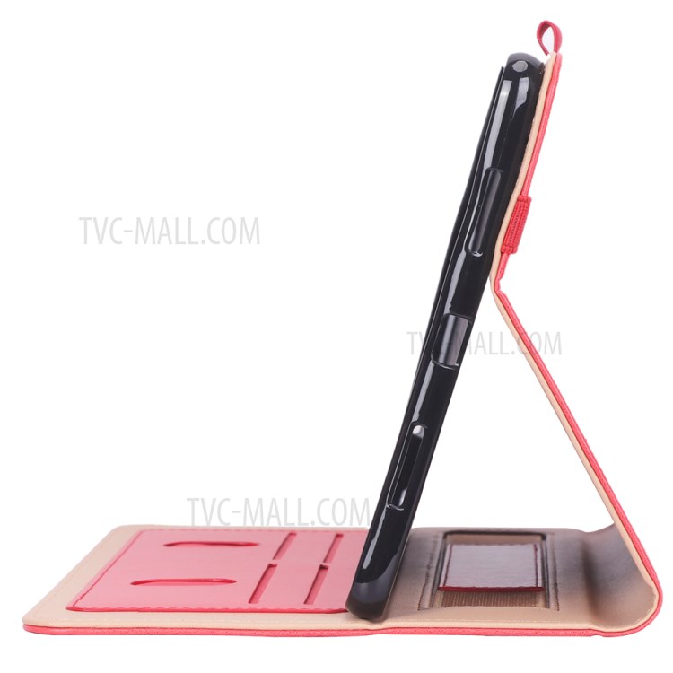 WY-2099 Business Style Flip Leather Stand Tablet Case with Card Slots for Honor V6 5G 10.4 - Red-14