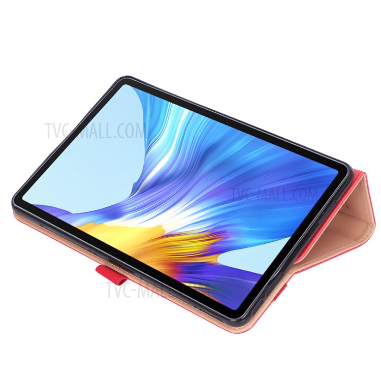 WY-2099 Business Style Flip Leather Stand Tablet Case with Card Slots for Honor V6 5G 10.4 - Red-15