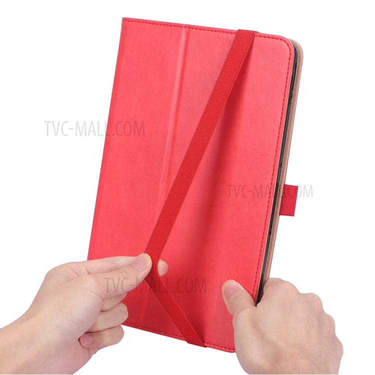 WY-2099 Business Style Flip Leather Stand Tablet Case with Card Slots for Honor V6 5G 10.4 - Red-16
