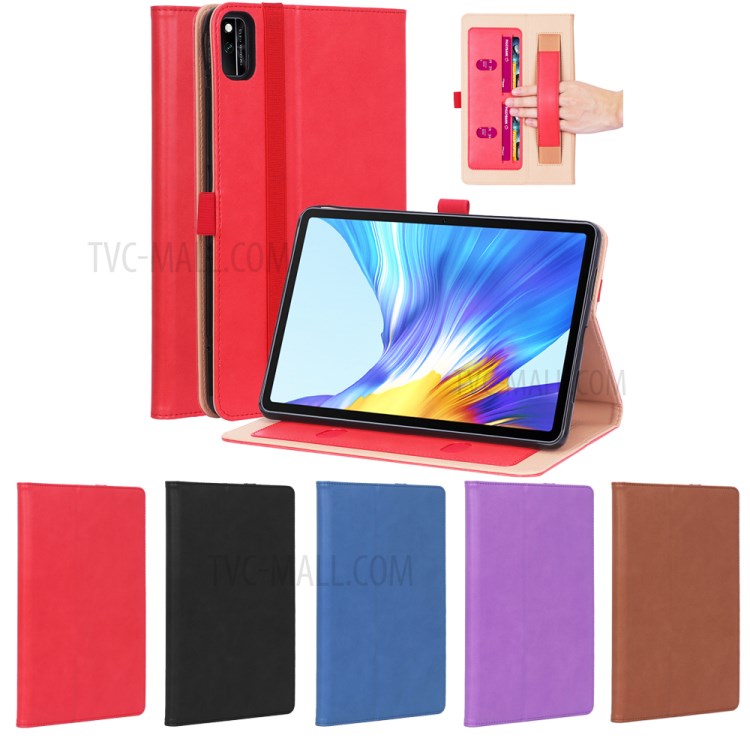 WY-2099 Business Style Flip Leather Stand Tablet Case with Card Slots for Honor V6 5G 10.4 - Red-20