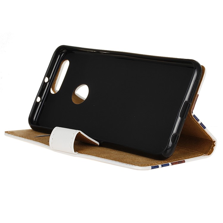 Illustration Leather Wallet Stand Shell for Huawei Honor 8 - Sweet Elements-5