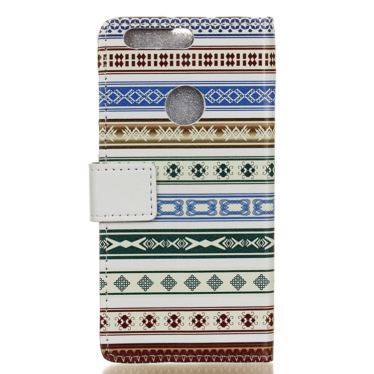 Pattern Printing Stand Leather Folio Cover for Huawei Honor 8 - Tribal Pattern-2