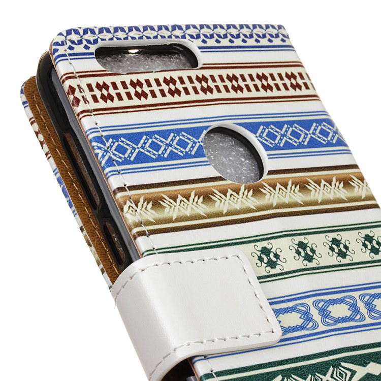 Pattern Printing Stand Leather Folio Cover for Huawei Honor 8 - Tribal Pattern-3