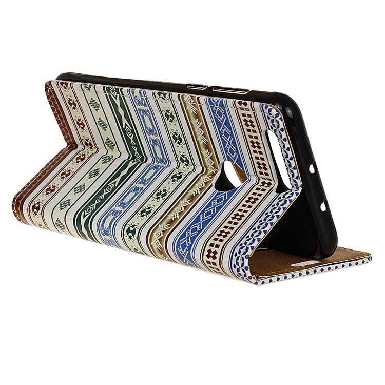 Pattern Printing Stand Leather Folio Cover for Huawei Honor 8 - Tribal Pattern-4