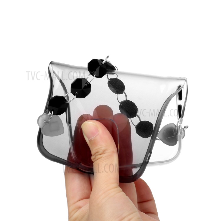 Bracelet Crystal Style Soft TPU Shell for Huawei P40 lite E/Y7p - Black-3