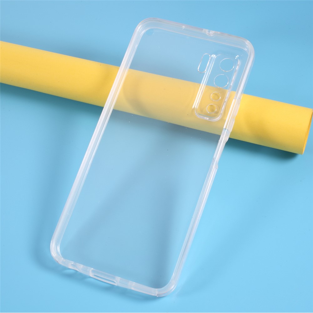 Híbrido PET Caso La Cobertura + TPU + Acrílico Transparente Completo Para Huawei P40 Lite 5 G / Nova 7 SE-3