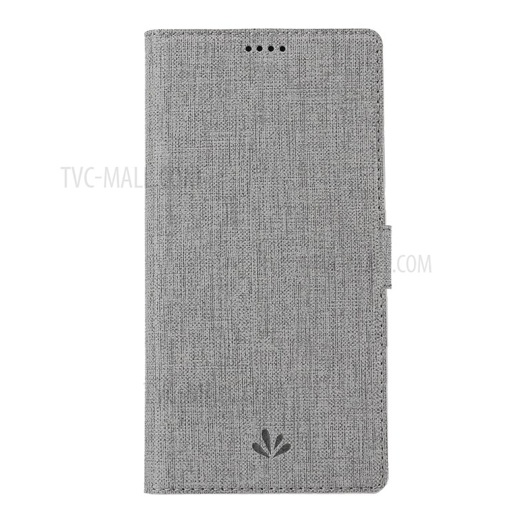 VILI DMK Leather Double Cards Side Buckle Style Phone Cover for Huawei Y7p/P40 lite E - Grey-6