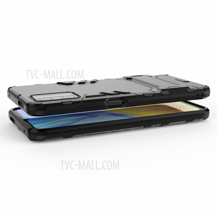 Plastic + TPU Hybrid Case Shell with Kickstand for Honor X10 Max - Black-6