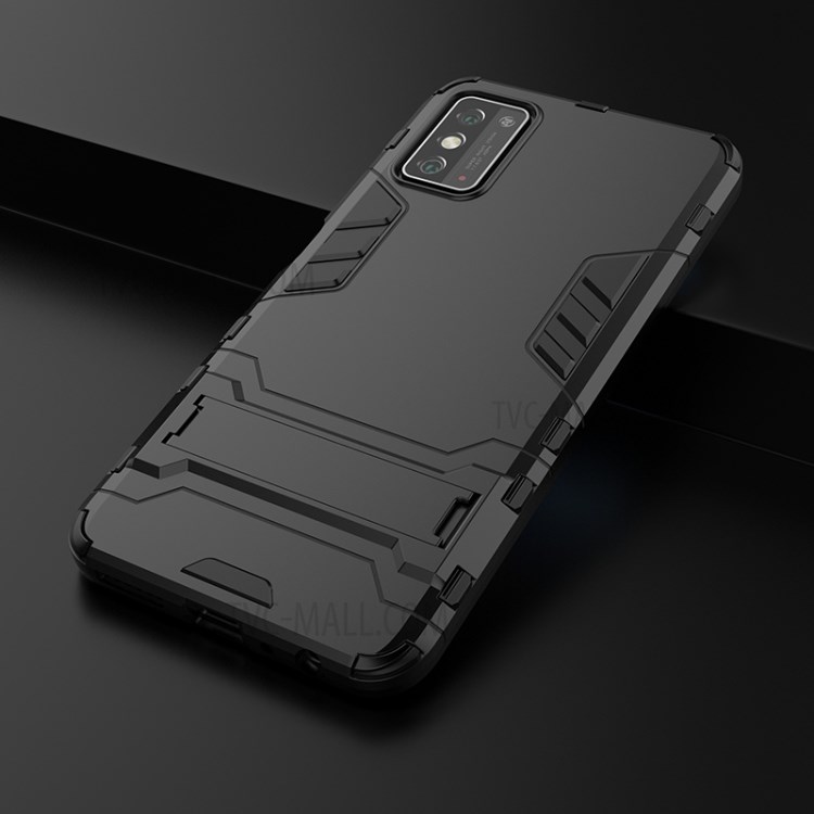 Plastic + TPU Hybrid Case Shell with Kickstand for Honor X10 Max - Black-9