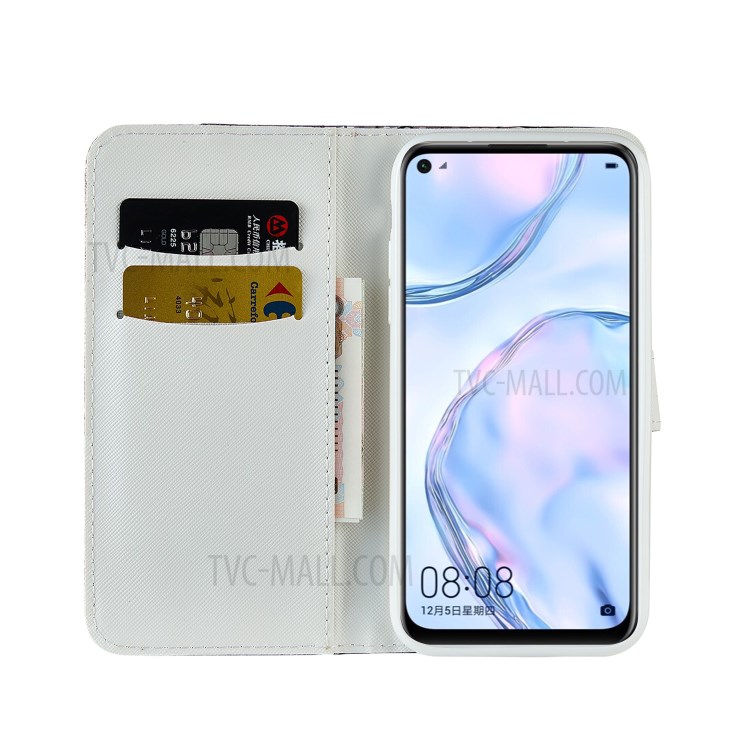 Crocodile Skin Glittery Powder Leather Stand Wallet Case for Huawei P40 Lite 4G / Nova 7i / Nova 6 SE - Green-4