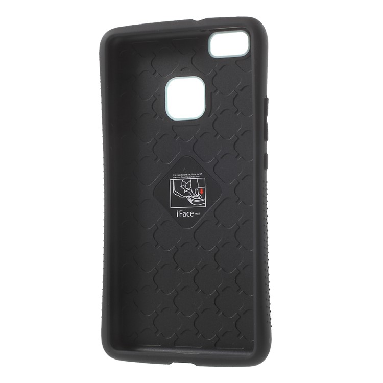 IFACE MALL Hybrid PC + TPU Shield Shell for Huawei P9 Lite/G9 Lite - Cyan-5
