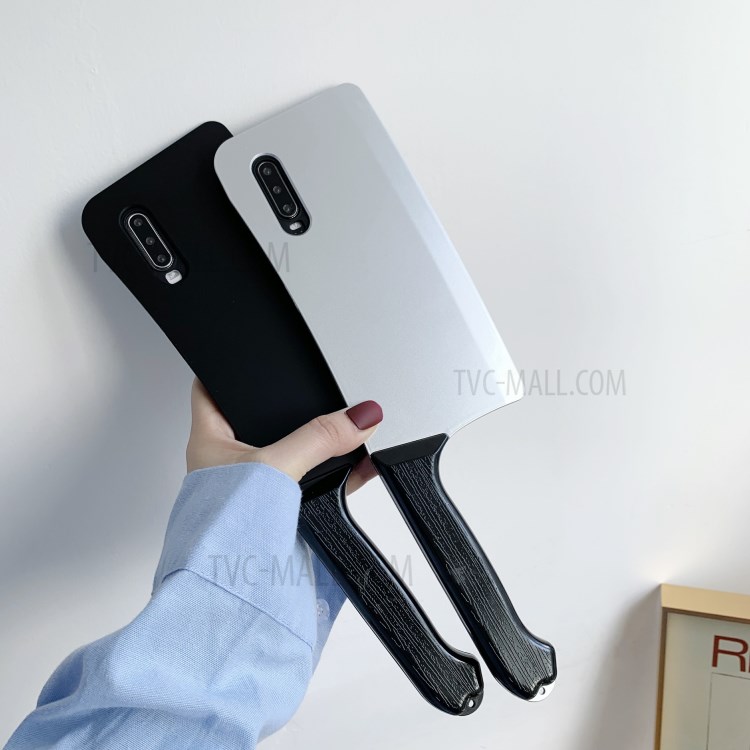 Creative Kitchen Knife Shaped PC+TPU Phone Case for Huawei P30 - Black-9