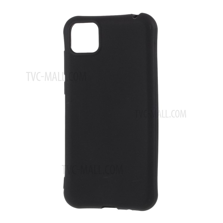 Matte Soft TPU Shell Case for Huawei Y5p - Black-2