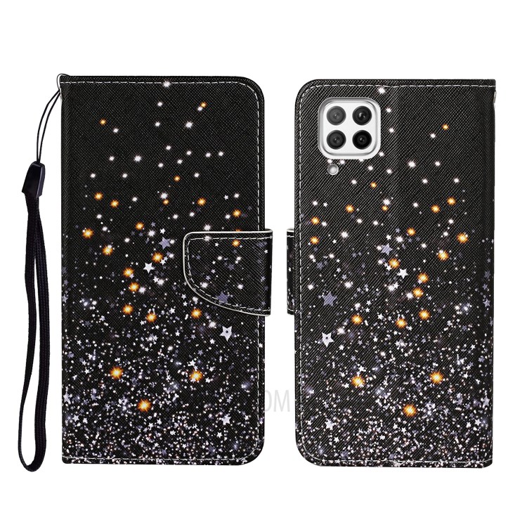 Pattern Printing Stand Shell Wallet Leather Case for Huawei P40 lite 4G / Nova 7i / Nova 6 SE - Glittery Element-1