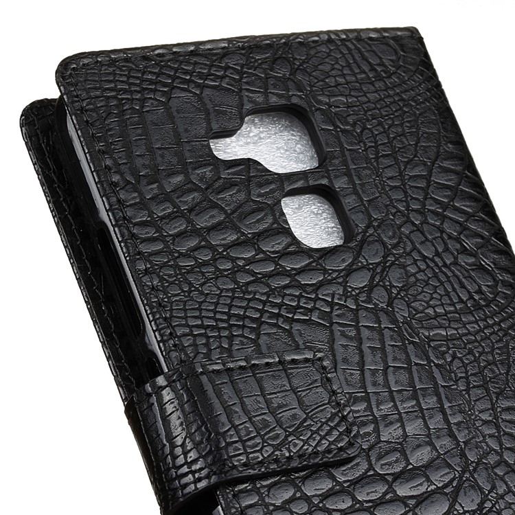Crocodile Style Texture Wallet Leather Stand Case for Huawei Honor 5c / GT3 - Black-3