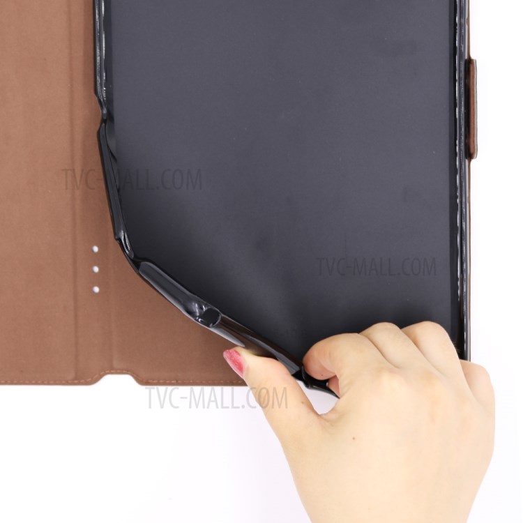 Ultra-thin Carbon Fiber Skin Stand Leather Tablet Cover for Huawei MatePad 10.8 (2020) - Black-17