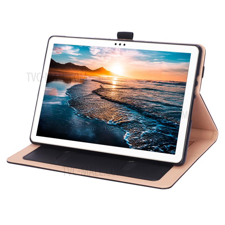 Bussiness Style Flip Leather Stand Tablet Case with Card Slots for Huawei Enjoy Tablet 2 10.1 - Black-11
