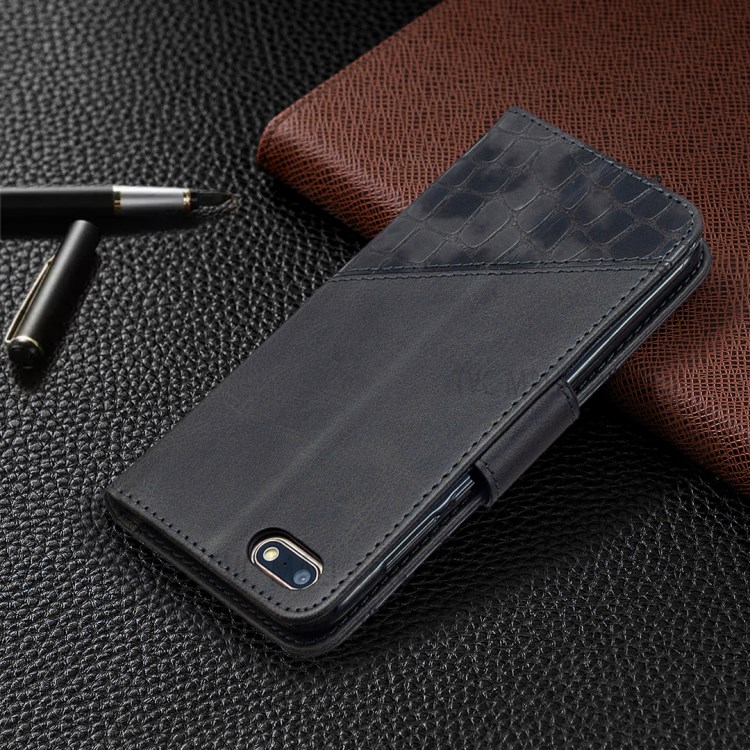 Crocodile Texture Assorted Color Leather Protective Case for Huawei Y5 (2018)/Y5 Prime (2018)/Honor 7s/Honor Play 7 - Black-8