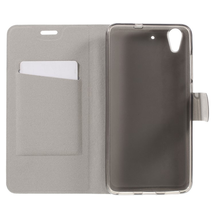 Crazy Horse Stand Card Slot Leather Case for Huawei Y6II / Honor 5A - Rose-8