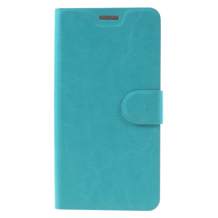 Crazy Horse Leather Cover Stand Card Holder for Huawei Y6II / Honor 5A - Blue-3