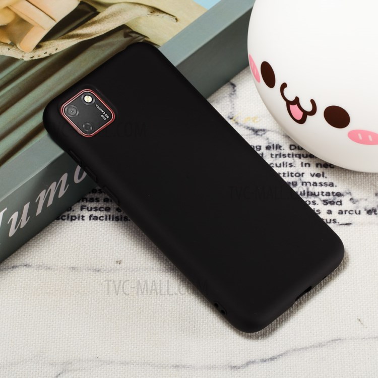 Liquid Silicone Cell Phone Case for Huawei Y5p - Black-6