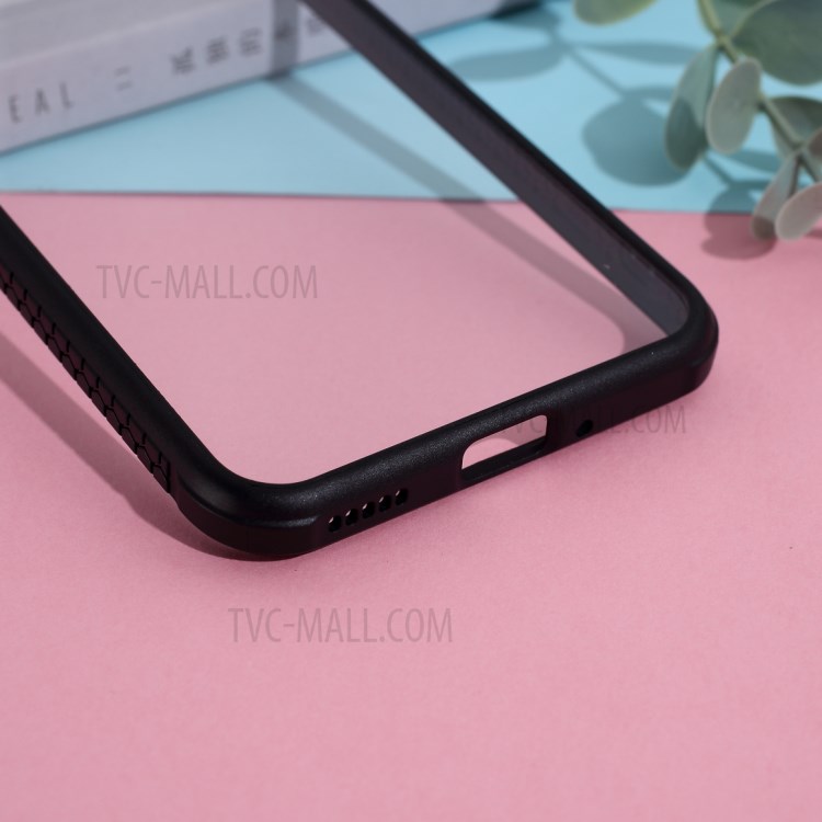 Clear Casing PC + TPU Hybrid Cell Phone Cover for Huawei Y8p - Black-3