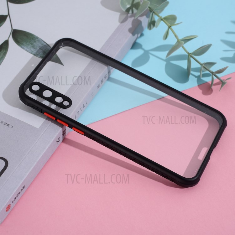 Clear Casing PC + TPU Hybrid Cell Phone Cover for Huawei Y8p - Black-6
