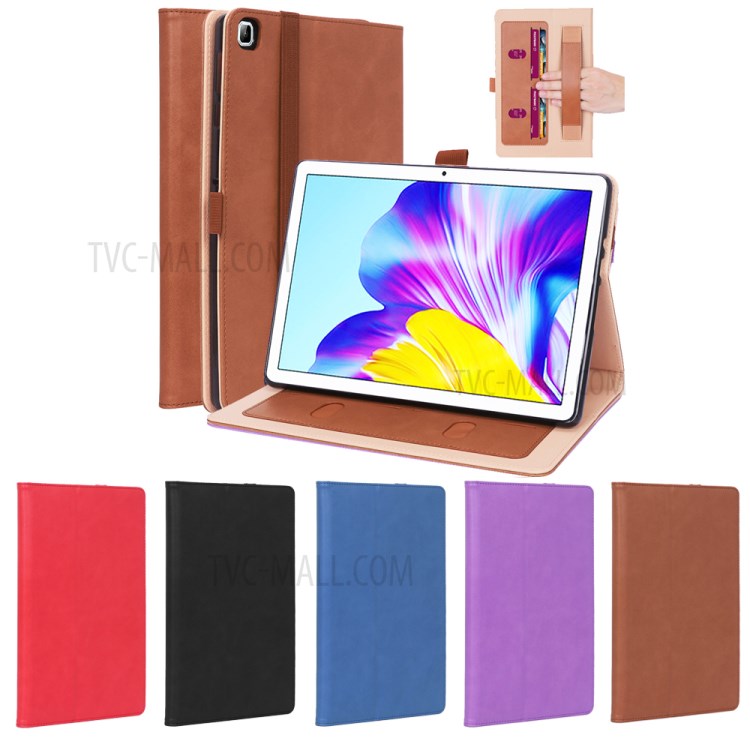 Bussiness Style Flip Leather Stand Tablet Case with Card Slots for Honor Tablet 6 10.1 T6 X6 - Black-16