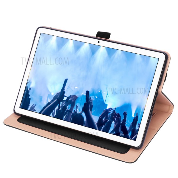 Bussiness Style Flip Leather Stand Tablet Case with Card Slots for Honor Tablet 6 10.1 T6 X6 - Black-8