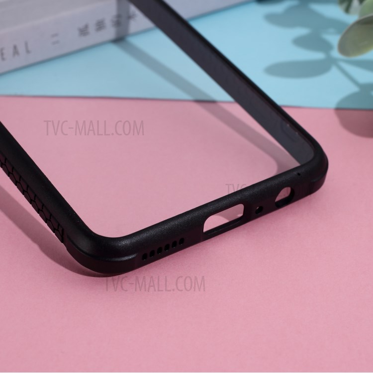 Clear PC + TPU Hybrid Phone Case Cover for Huawei Y6p - Black-4
