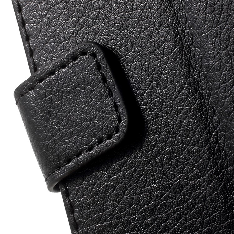 Lychee Grain Wallet Leather Stand Case for Huawei Honor 5c / GT3 - Black-8