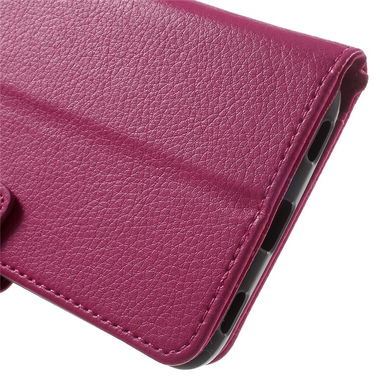 Lychee Grain Magnetic Leather Stand Case for Huawei Honor 5c / GT3 - Rose-9