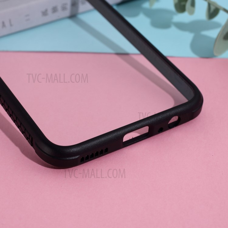 Clear PC + TPU Hybrid Cell Phone Cover Casing for Huawei Y7p - Black-3