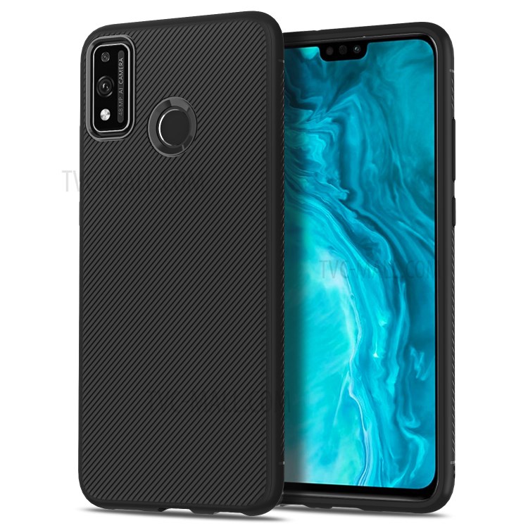 LENUO Twill Texture TPU Cell Phone Case for Honor 9X Lite - Black-1