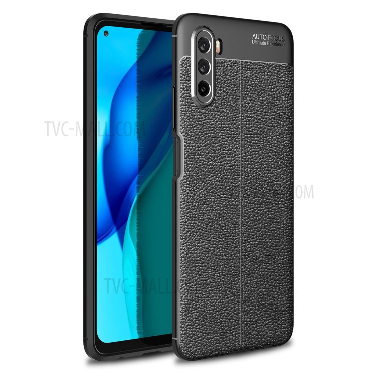 Litchi Grain Soft TPU Back Shell for Huawei Maimang 9 / Mate 40 Lite - Black-1