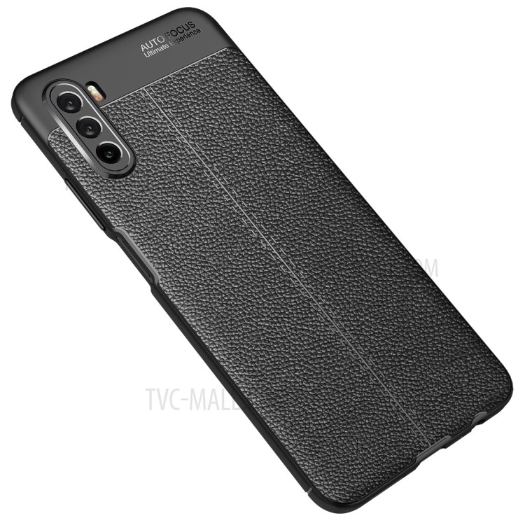 Litchi Grain Soft TPU Back Shell for Huawei Maimang 9 / Mate 40 Lite - Black-2