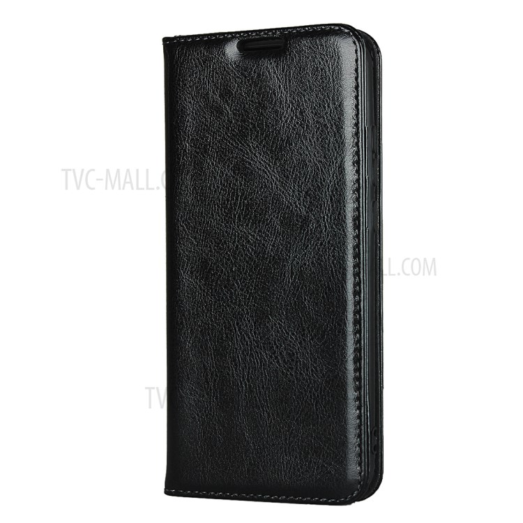 Crazy Horse Surface Genuine Leather Shell for Huawei P Smart (2019)/Nova Lite 3 (Japan) - Black-2