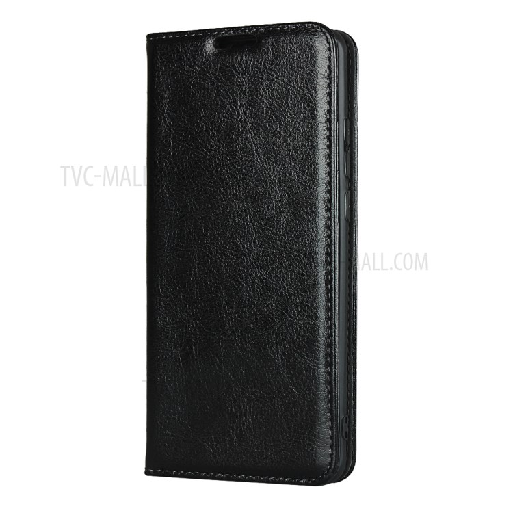 Crazy Horse Texture Genuine Leather Case for Huawei P30 Pro - Black-2