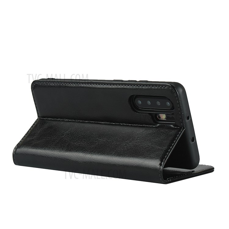 Crazy Horse Texture Genuine Leather Case for Huawei P30 Pro - Black-5
