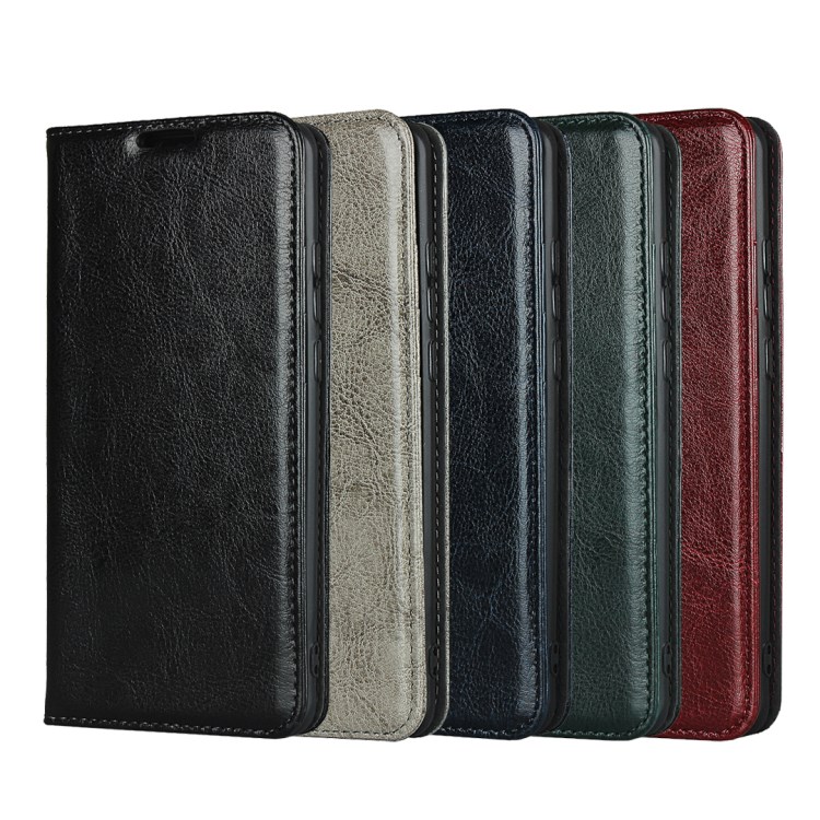 Crazy Horse Texture Genuine Leather Case for Huawei P30 Pro - Black-8