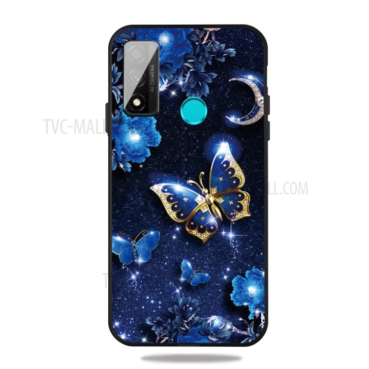 Matte Pattern Printing TPU Back Shell for Huawei P smart 2020 - Butterflies-1