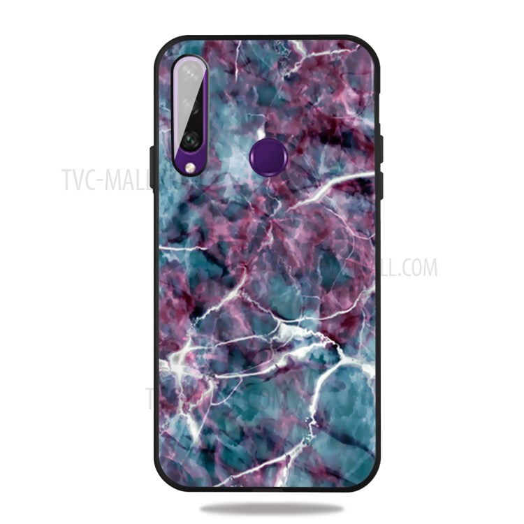 Pattern Printing Matte TPU Case Accessory for Huawei Y6p - Marble Pattern-1