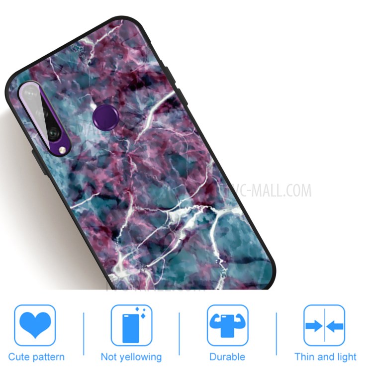 Pattern Printing Matte TPU Case Accessory for Huawei Y6p - Marble Pattern-5